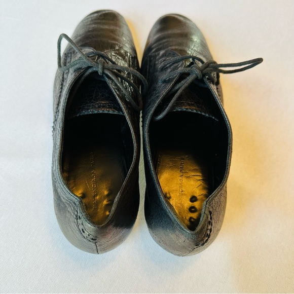 🛍️🛍️ AUTH BALENCIAGA LEATHER VINTAGE LACE UP SHOES : WOMEN 🧡 - Picture 9 of 9